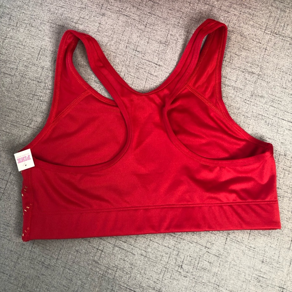 Victoria Secret PINK Red Gold Ultimate Sports Bra - Picture 5 of 8